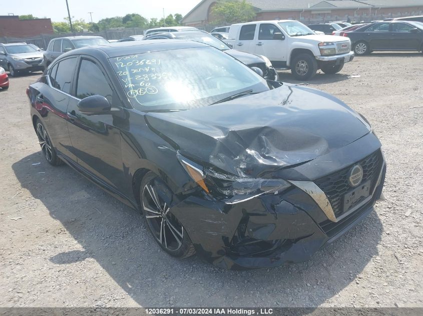 2020 Nissan Sentra VIN: 3N1AB8DVXLY283359 Lot: 12036291