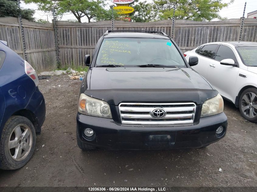 2006 Toyota Highlander V6 7 Passenger VIN: JTEEP21A060181660 Lot: 12036306