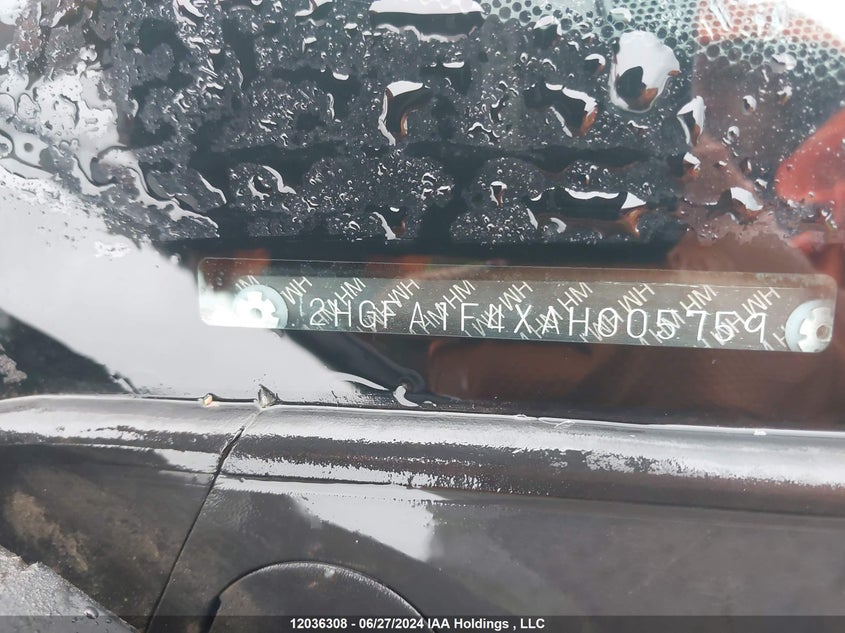 2010 Honda Civic Sdn VIN: 2HGFA1F4XAH005759 Lot: 12036308