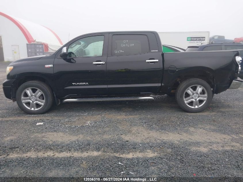 2007 Toyota Tundra Limited 5.7L V8 VIN: 5TBDV58137S465997 Lot: 12036310