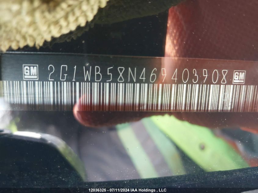 2006 Chevrolet Impala VIN: 2G1WB58N469403908 Lot: 12036325