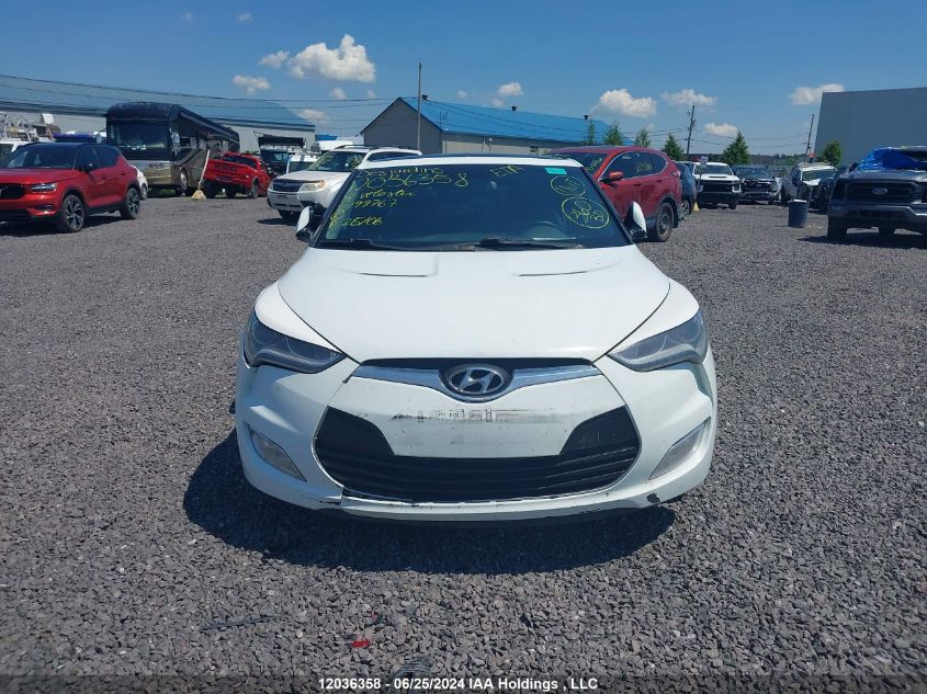 2014 Hyundai Veloster VIN: KMHTC6AD4EU199767 Lot: 12036358