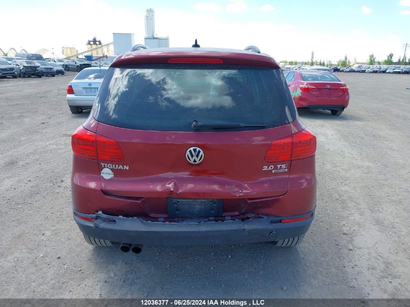 2014 Volkswagen Tiguan VIN: WVGJV3AX0EW050738 Lot: 12036377