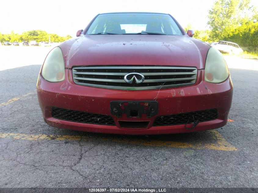 2006 Infiniti G35 VIN: JNKCV51F86M616916 Lot: 12036397