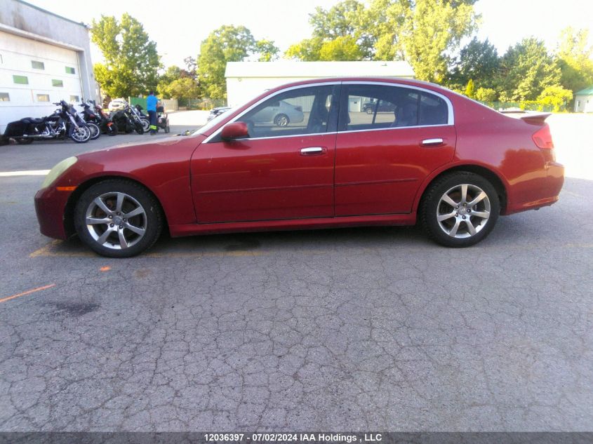 2006 Infiniti G35 VIN: JNKCV51F86M616916 Lot: 12036397