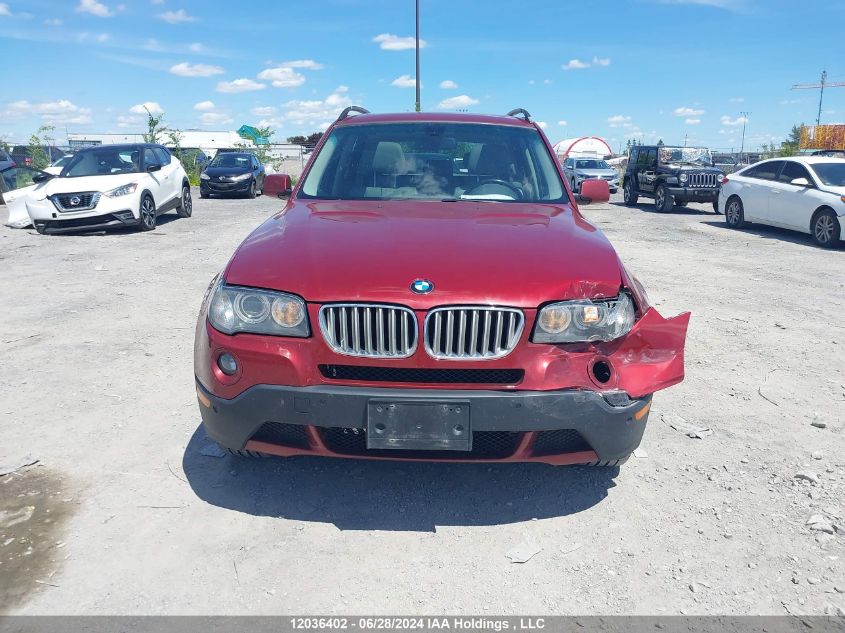 2009 BMW X3 VIN: WBXPC93409WJ24534 Lot: 12036402