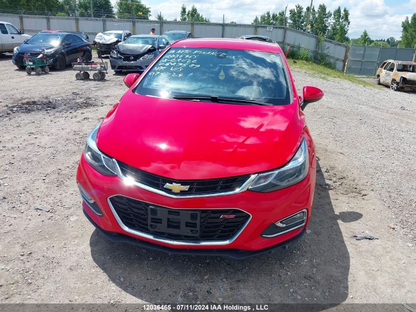 2018 Chevrolet Cruze VIN: 3G1BF6SMXJS627589 Lot: 12036465