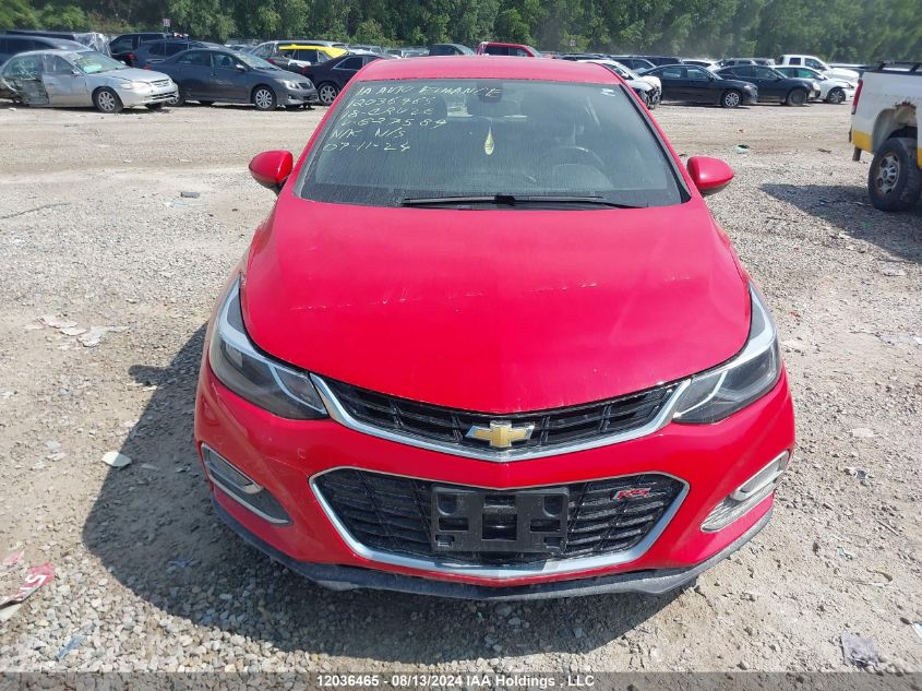 2018 Chevrolet Cruze VIN: 3G1BF6SMXJS627589 Lot: 12036465