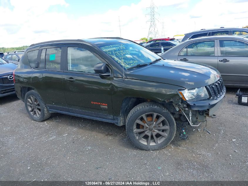 2017 Jeep Compass Sport VIN: 1C4NJDAB6HD173746 Lot: 12036478