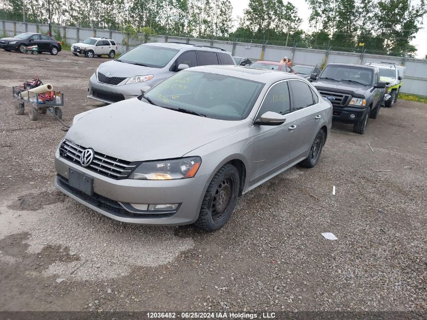 2012 Volkswagen Passat VIN: 1VWCN7A32CC007631 Lot: 12036482