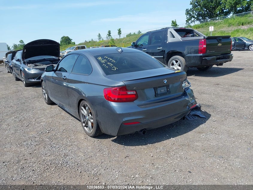 2015 BMW 2 Series VIN: WBA1J9C53FV371031 Lot: 12036583