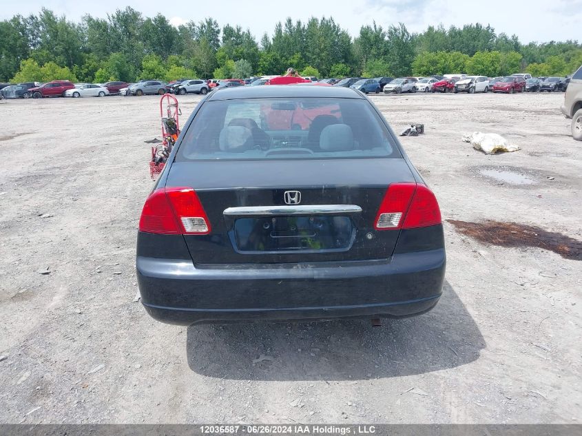 2003 Honda Civic Sdn VIN: 2HGES15403H941516 Lot: 12036587