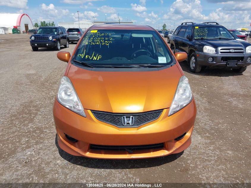 2010 Honda Fit VIN: JHMGE8H80AC803382 Lot: 12036625