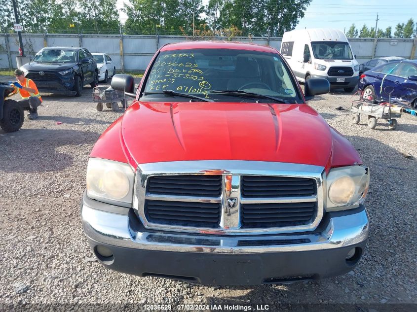 2005 Dodge Dakota Slt VIN: 1D7HE42NX5S353223 Lot: 12036629