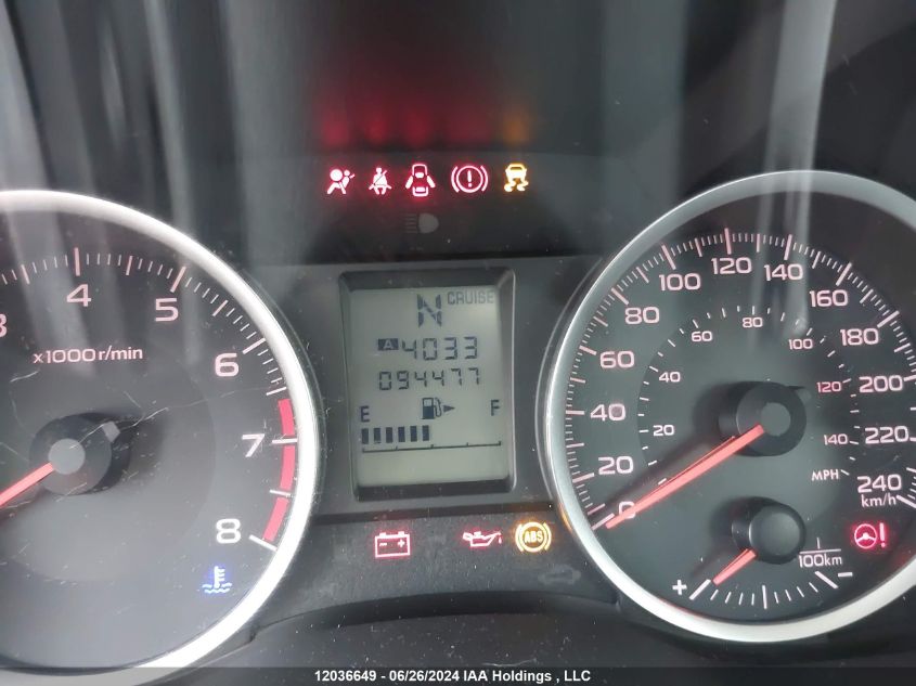 2012 Subaru Impreza Premium VIN: JF1GPAC65CH233772 Lot: 12036649