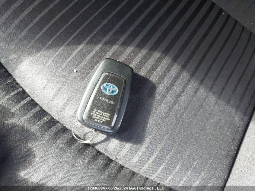 2018 Toyota Prius VIN: JTDKBRFUXJ3060739 Lot: 12036694