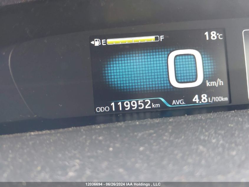 2018 Toyota Prius VIN: JTDKBRFUXJ3060739 Lot: 12036694