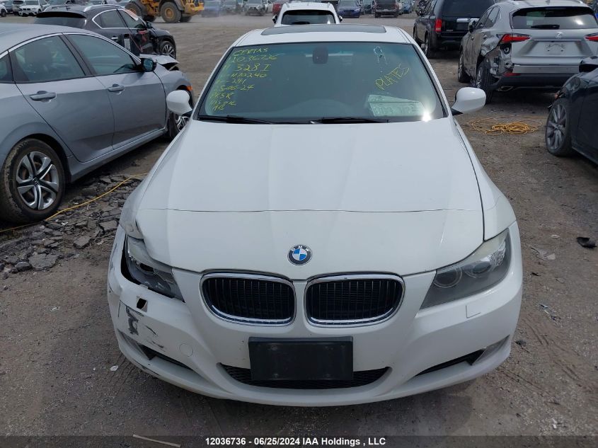 2011 BMW 328Xi VIN: WBAPK7G5XBNN70240 Lot: 12036736