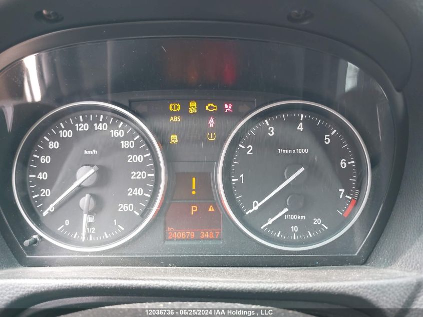 2011 BMW 328Xi VIN: WBAPK7G5XBNN70240 Lot: 12036736