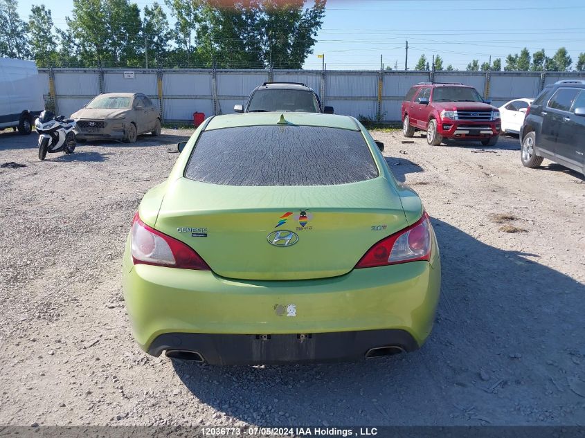 2011 Hyundai Genesis Coupe 2.0T VIN: KMHHT6KD5BU058240 Lot: 12036773