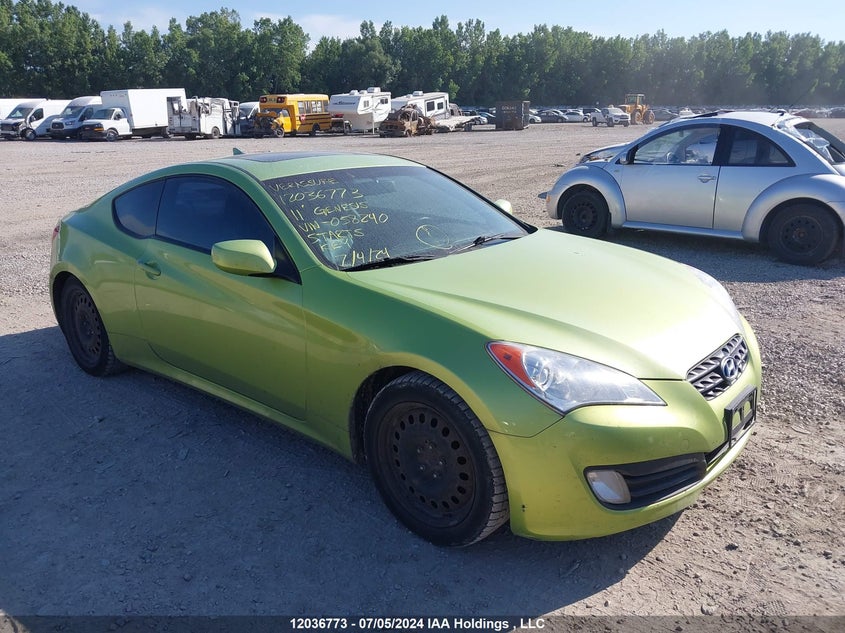 2011 Hyundai Genesis Coupe 2.0T VIN: KMHHT6KD5BU058240 Lot: 12036773