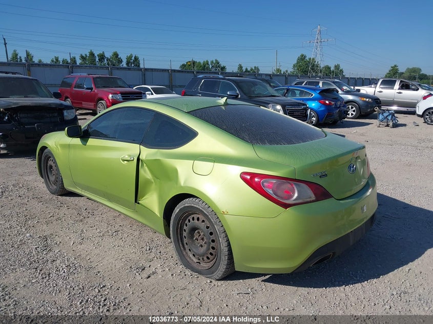 2011 Hyundai Genesis Coupe 2.0T VIN: KMHHT6KD5BU058240 Lot: 12036773