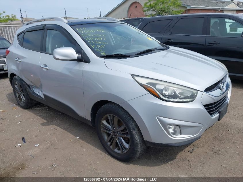 2015 Hyundai Tucson Gls VIN: KM8JU3AGXFU107897 Lot: 12036792