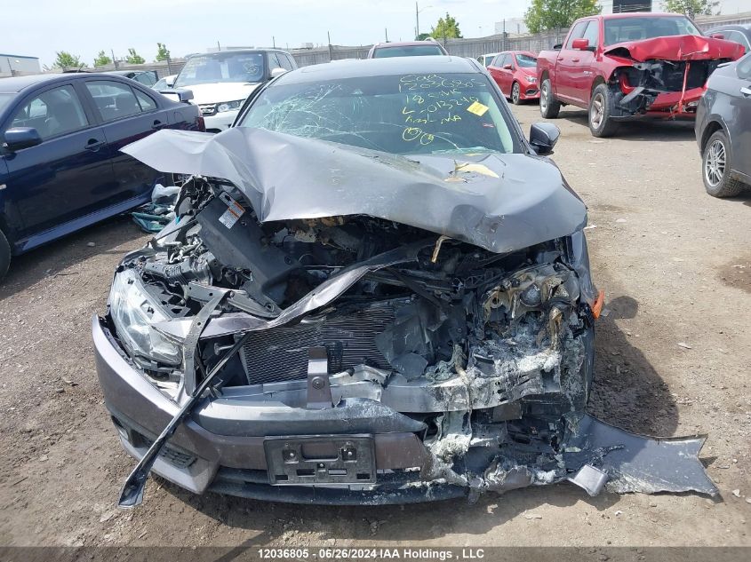 2018 Honda Civic Ex VIN: 2HGFC2F85JH013240 Lot: 12036805