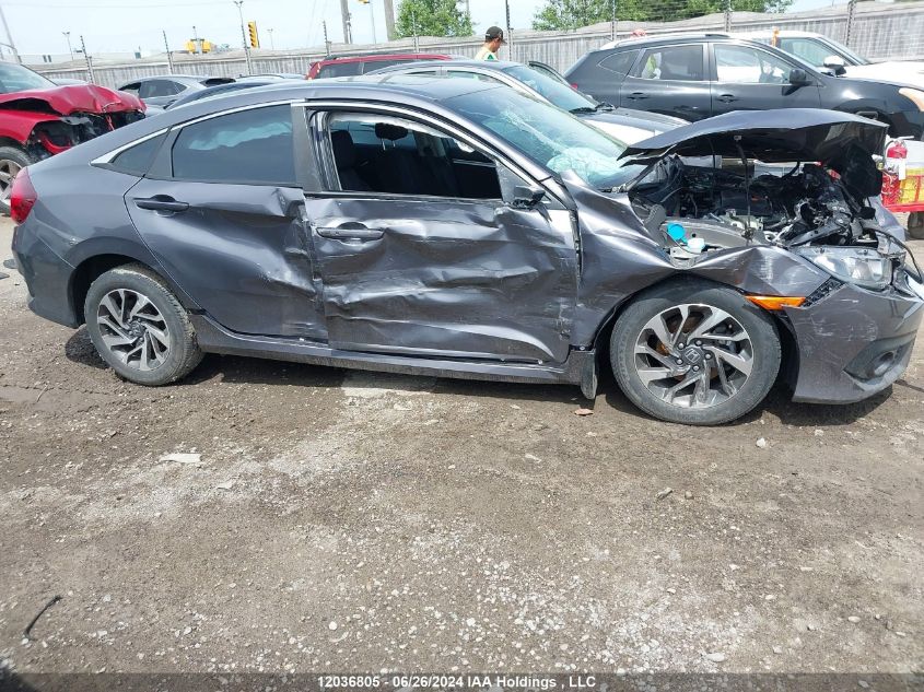 2018 Honda Civic Ex VIN: 2HGFC2F85JH013240 Lot: 12036805