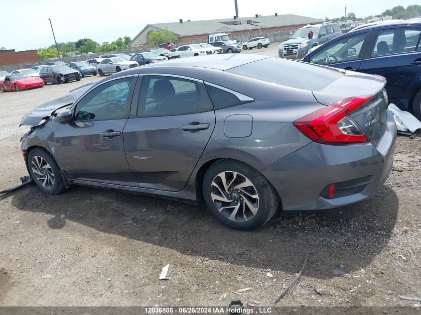 2018 Honda Civic Ex VIN: 2HGFC2F85JH013240 Lot: 12036805