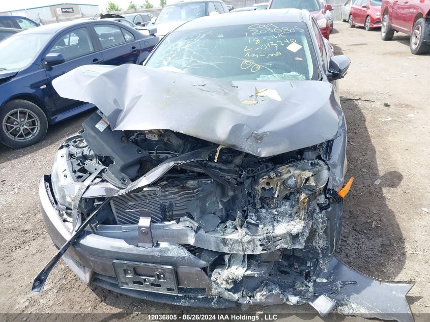 2018 Honda Civic Ex VIN: 2HGFC2F85JH013240 Lot: 12036805