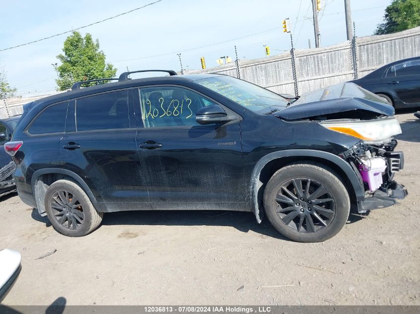 2015 Toyota Highlander Hybrid/Xle VIN: 5TDJCRFH2FS010273 Lot: 12036813