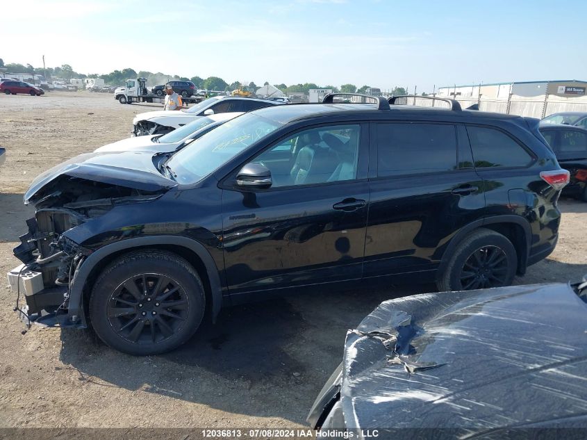 2015 Toyota Highlander Hybrid/Xle VIN: 5TDJCRFH2FS010273 Lot: 12036813