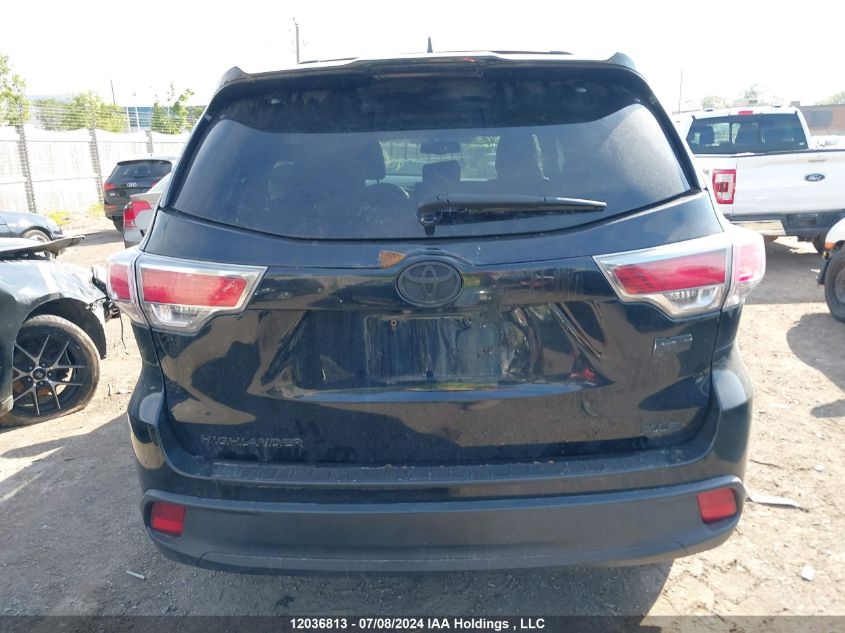 2015 Toyota Highlander Hybrid/Xle VIN: 5TDJCRFH2FS010273 Lot: 12036813