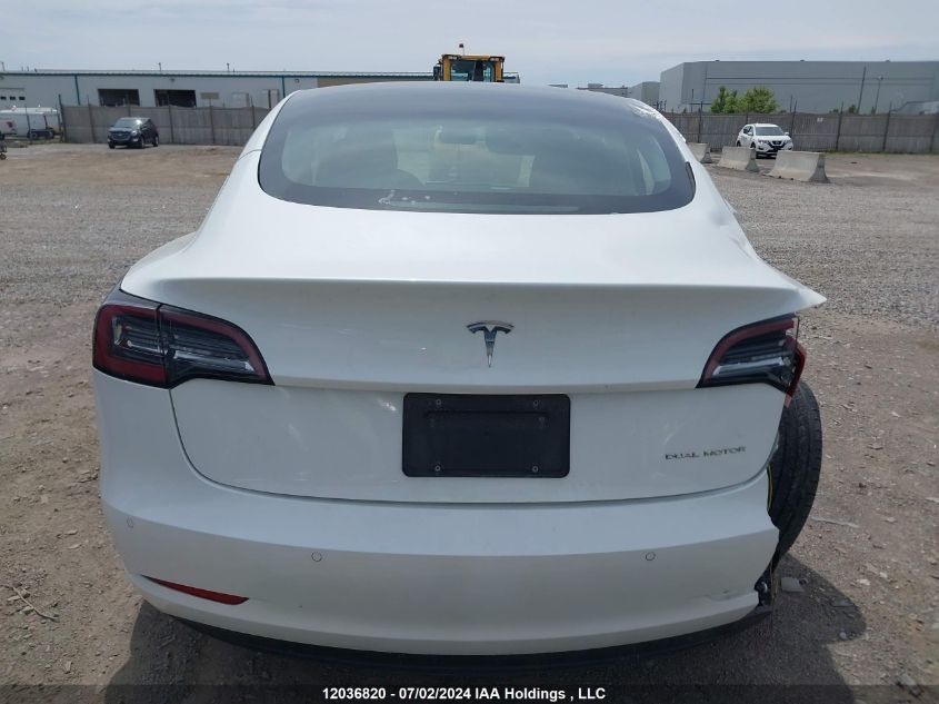 2022 Tesla Model 3 VIN: 5YJ3E1EB3NF129583 Lot: 12036820