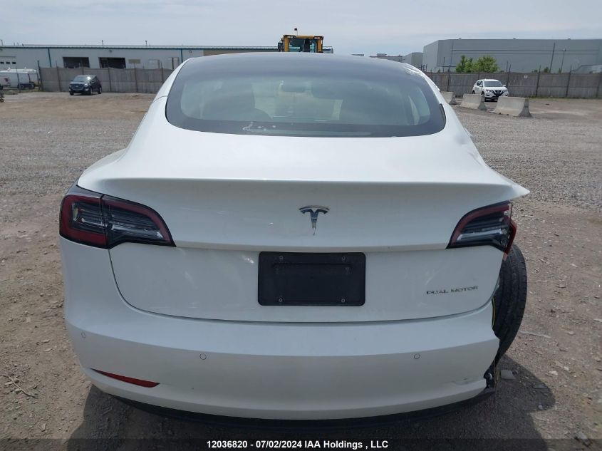 2022 Tesla Model 3 VIN: 5YJ3E1EB3NF129583 Lot: 12036820