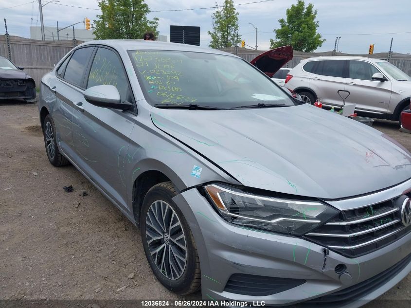 2021 Volkswagen Jetta VIN: 3VWC57BU2MM023092 Lot: 12036824