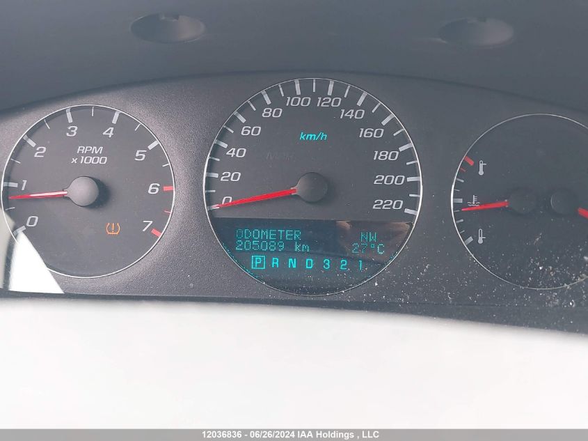 2007 Chevrolet Impala Ltz VIN: 2G1WU58R079346394 Lot: 12036836