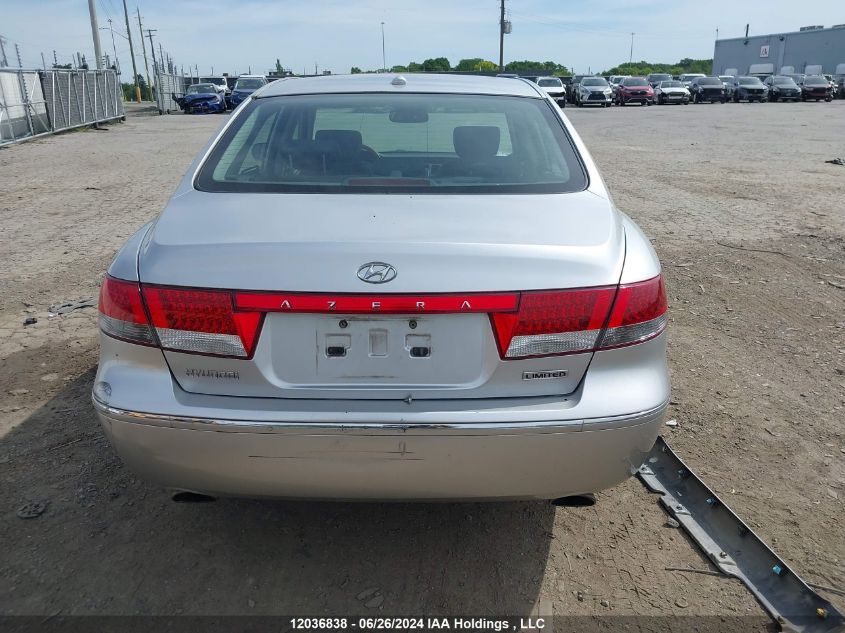 2007 Hyundai Azera VIN: KMHFC46F27A221216 Lot: 12036838