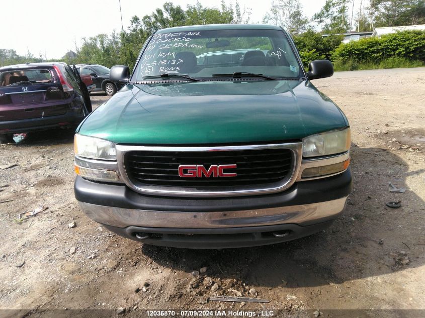 1999 GMC New Sierra 1500 VIN: 1GTEC14W9XE518137 Lot: 12036870