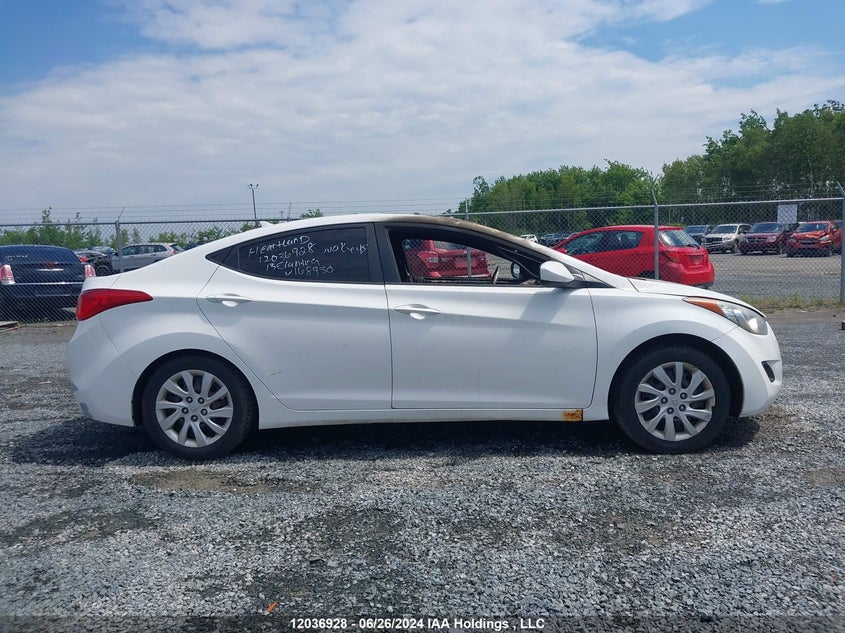 2013 Hyundai Elantra Gls/Limited VIN: 5NPDH4AE5DH168950 Lot: 12036928