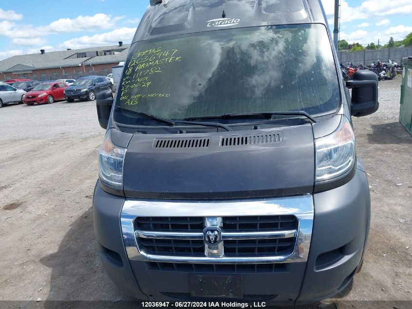2018 Ram Promaster 1500 1500 High VIN: 3C6TRVBG3JE111782 Lot: 12036947