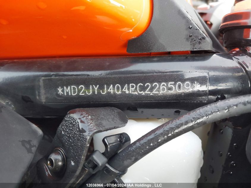 2023 Ktm 390 Rc VIN: MD2JYJ404PC226509 Lot: 12036966