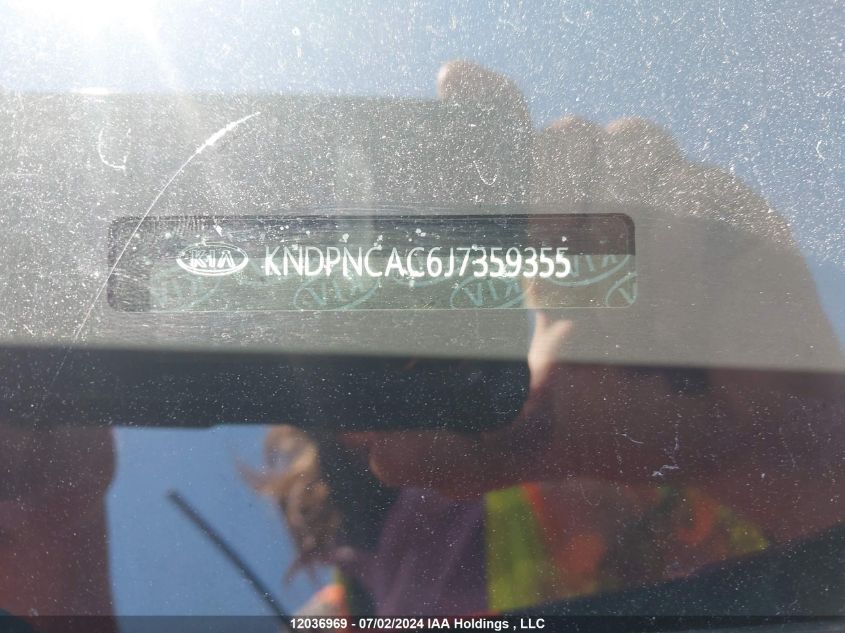 2018 Kia Sportage VIN: KNDPNCAC6J7359355 Lot: 12036969