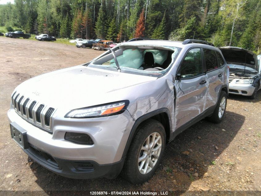 2018 Jeep Cherokee Sport VIN: 1C4PJMAB6JD592548 Lot: 12036976