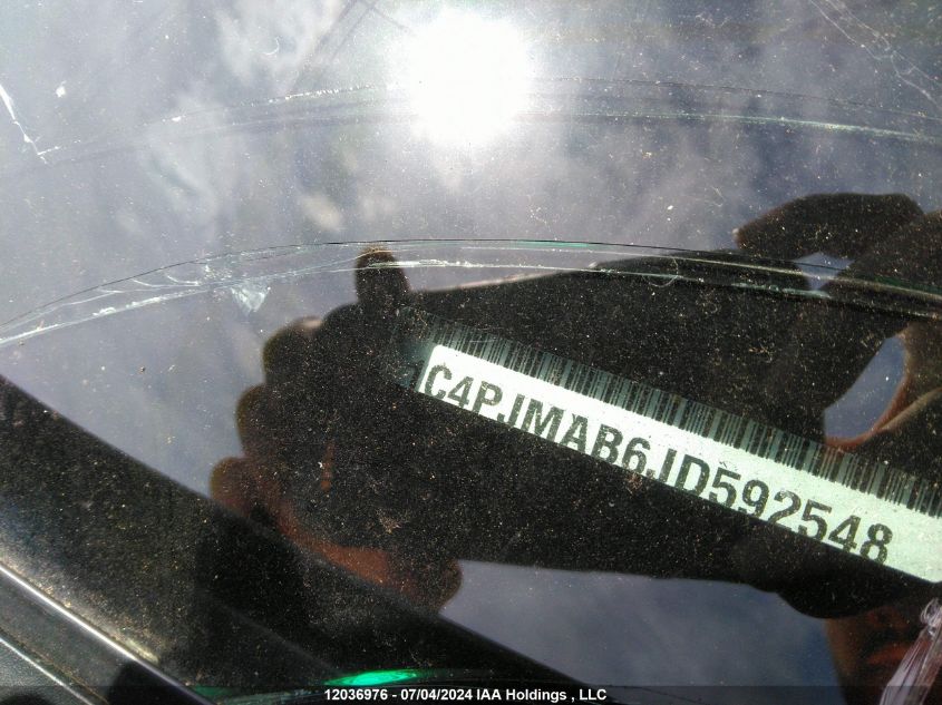 2018 Jeep Cherokee Sport VIN: 1C4PJMAB6JD592548 Lot: 12036976