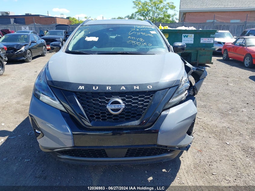 2023 Nissan Murano VIN: 5N1AZ2CS2PC119546 Lot: 12036983