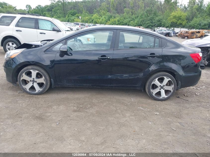 2014 Kia Rio VIN: KNADN4A38E6393377 Lot: 12036984