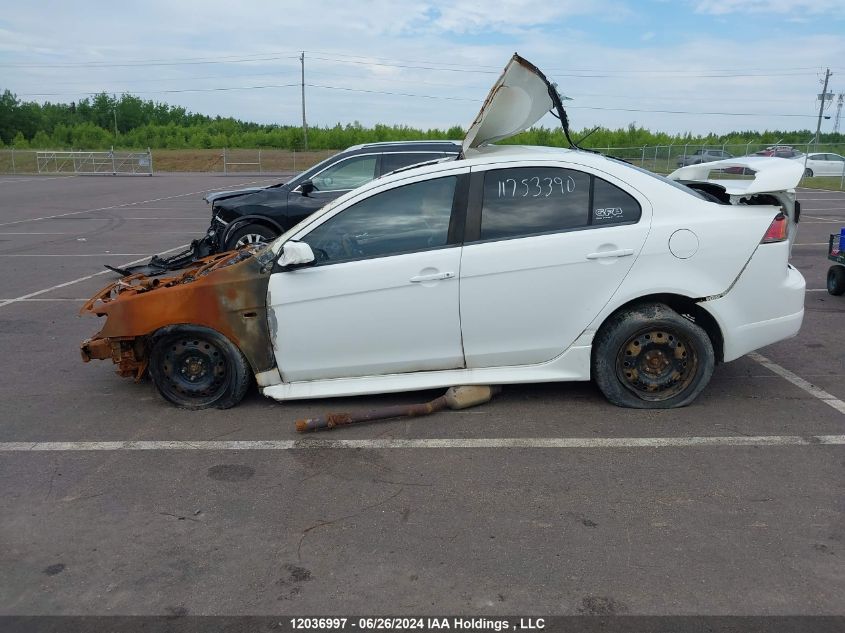 2012 Mitsubishi Lancer VIN: JA32V6FV4CU611287 Lot: 12036997