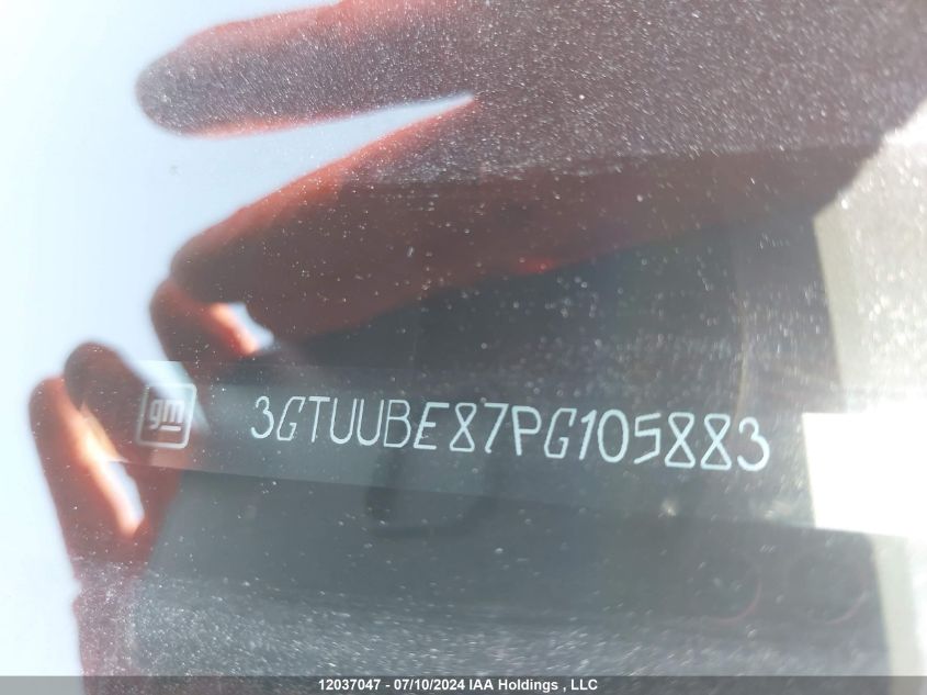 2023 GMC Sierra 1500 VIN: 3GTUUBE87PG105883 Lot: 12037047